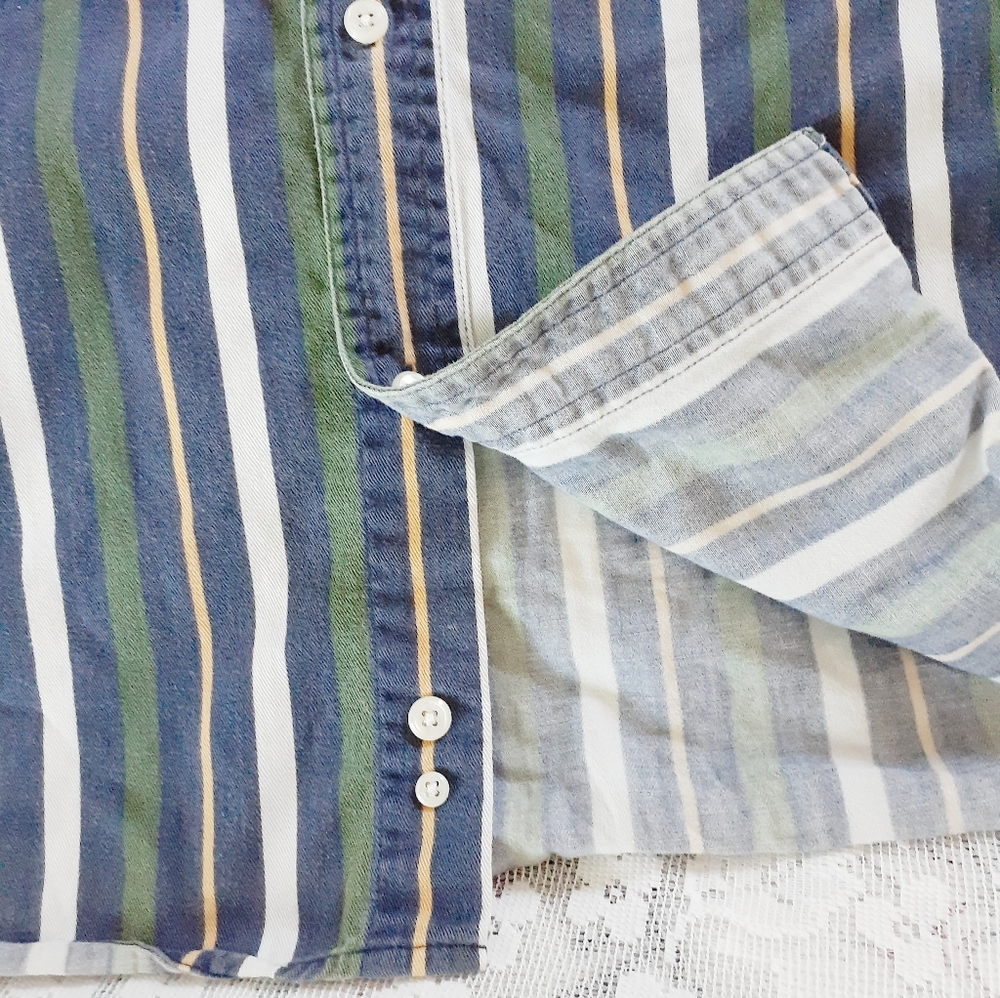 Saddlebred XL Short Sleeve Button Up Shirt Cotton - Picture 10 of 16